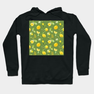 Watercolor Lemon & Leaves 4 Hoodie